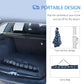 Outsunny Beach Umbrella, 6.5' Easy-Assembly Sun-Shade Shelter with Sandbags and Carry Bag, Cool UV50+, Dark Blue