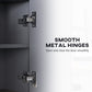 HOMCOM Wall Mounted Bathroom Medicine Cabinet with Mirror and Shelves, Grey