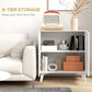HOMCOM Boho Sideboard Cabinet, Freestanding Sideboards and Buffets with 2 Rattan Doors and Adjustable Shelf