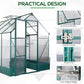 Outsunny 8.2' x 6.2' Greenhouse Aluminum Frame with Temperature Controlled Window