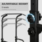 Soozier Power Tower Dip Station Pull Up Bar, Multi-Function Push Up Equipment with Adjustable Height for Home Gym Strength Training Workout Fitness, Black