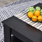 HOMCOM Modern Coffee Table with Storage Shelf, Square  Cocktail Table, Center Table for Living Room, Grey