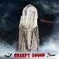 Outsunny 6ft Life Size Outdoor Halloween Decoration Skeleton Witch, Animated Prop with Light Up Eyes, Spooky Sound