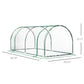 Outsunny 6' x 3' x 2.6' Mini Greenhouse Portable Hot House for Plants with Zippered Doors for Outdoor, Indoor, Garden, Clear