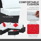 Outdoor Wicker Sectional Sofa Set - Cushioned Patio Set with Quarter Round Coffee Table