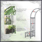 Outsunny 7FT Metal Garden Arch with 2 Planter Boxes, Decorative Outdoor Walkway Arbor for Climbing Vine Plants for Patio Backyard Lawn Party Ceremony, Dark Grey
