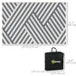 Outsunny Reversible Outdoor RV Rug, Patio Floor Mat, 6' x 9' Plastic Rug for Backyard, Deck, Beach, Camping, Grey and Cream
