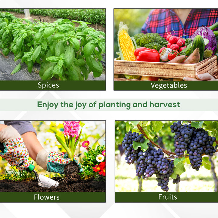 Outsunny 26' x 10' x 6.6' Large Walk in Tunnel Greenhouse Garden Plant Seed Green House Premium Steel Frame