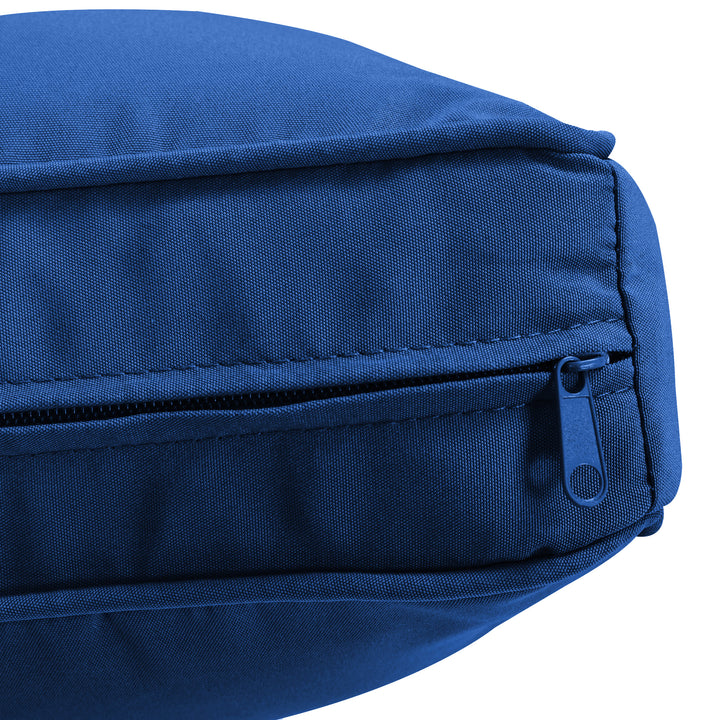 Outsunny Outdoor 14pc Patio Rattan Sofa Set Cushion Polyester Cover Replacement Set - No Cushion Included Navy Blue