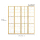 HOMCOM 4 Panel Room Divider, 5.6 ft Folding Wall Divider Room Partition for Home Office, Bedroom, Living Room