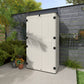 Outsunny 368 Gallon Outdoor Storage Cabinet with Openable Top and Lockable Doors for Lawnmower, Trash Can, Patio Accessories
