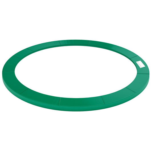 HOMCOM âŒ€12ft Trampoline Pad âŒ€144" Spring Safety Replacement Gym Bounce Jump Cover EPE Foam (Green)