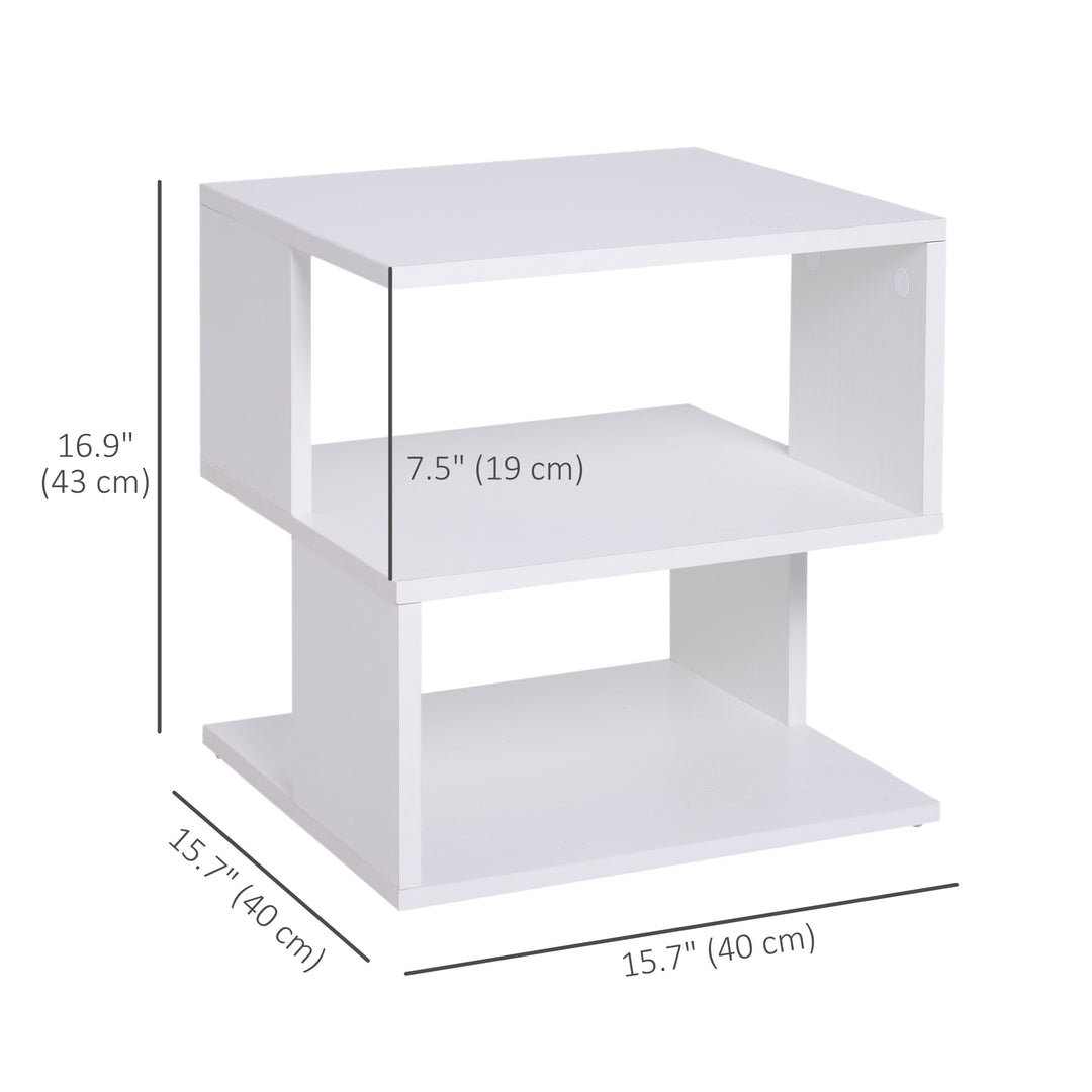 Light Nightstand - Slim Bedside Stand for Small Spaces