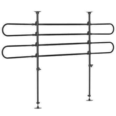 PawHut Adjustable Pet Car Barrier for SUVs, Vehicles, Vans, Back Seat Dog Fence Guard for Safety Car Travel, Black