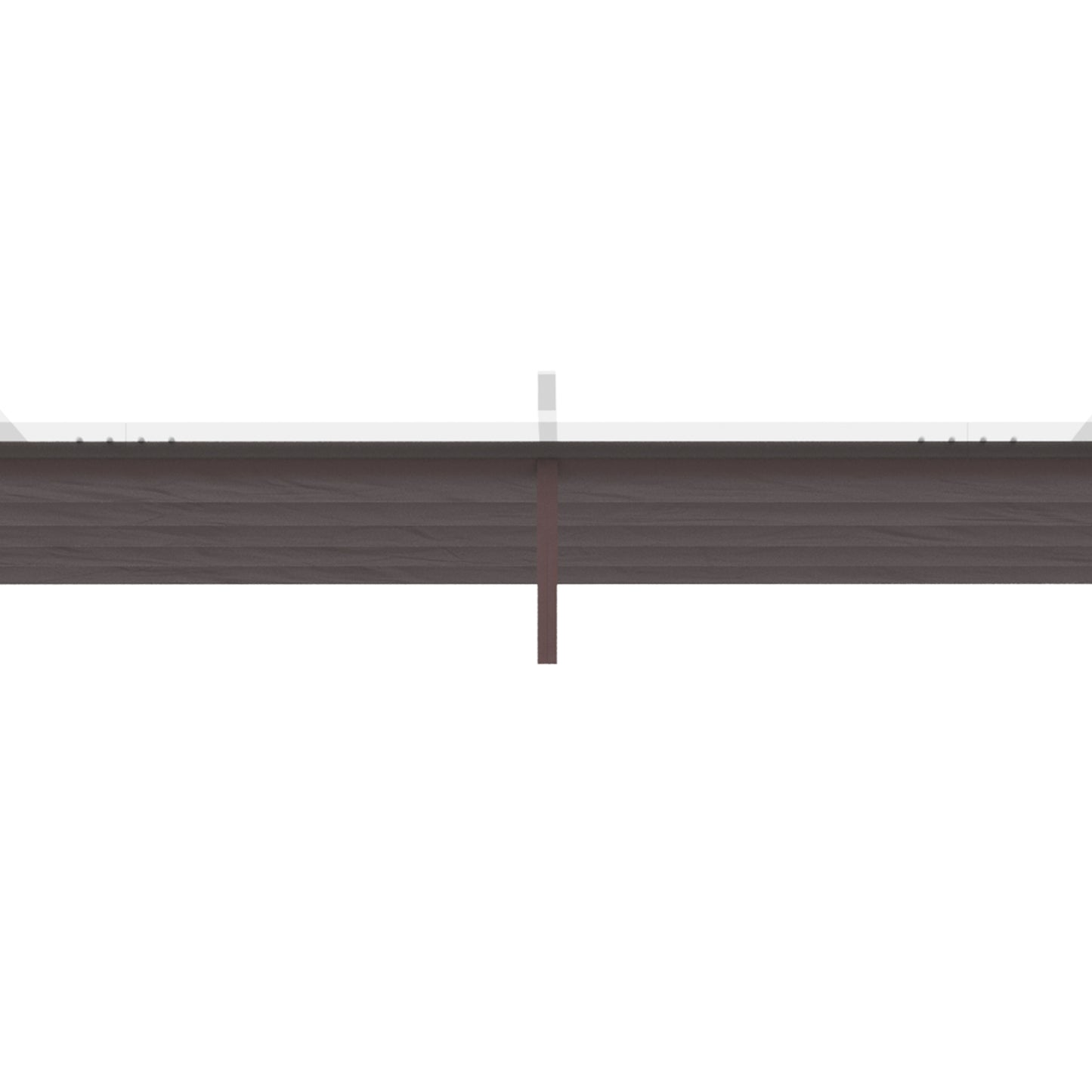 Outsunny Retractable Pergola Canopy Cover Replacement for 10' x 13' Pergola, Dark Grey