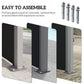 Outsunny Retractable Double Side Awning, 79"x236" Patio Privacy Screen, UV Resistant, Waterproof Wind Screen, Black