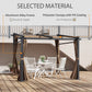 Outsunny Metal Pergola with Sliding Roof Canopy, Retractable Pergola Canopy, 10' x 10', Dark Grey