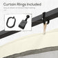 Outsunny Replacement Mosquito Netting for Gazebo 13' x 13' Black Screen Walls for Canopy with Zippers for Parties and Outdoor Activities, Cream White