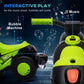 Qaba Electric Motorcycle for Kids, 6V Ride on Bubble Car with LED Headlight, Music, Pedal, for 2-5 Years Green