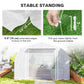 Outsunny 19.5' x 10' x 7.5' Walk-in Tunnel Greenhouse with 3 Roll-Up Doors and Large Mesh Windows, Outdoor Green House, Plant Hot House Tent with Galvanized Steel Frame, Green