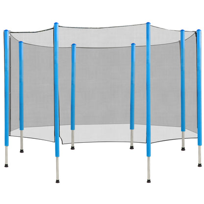 Soozier 14 FT Trampoline Net Enclosure Trampolining Bounce Safety Accessories w/ 8 Poles Net Enclosure Only, Black