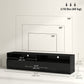 HOMCOM LED Lighted TV Stand for TVs up to 75", Modern TV Cabinet with Storage Drawers for Living Room, High Gloss White