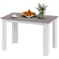 HOMCOM Kitchen Table for 4-6 People, Dining Table with Wood Effect for Dining Room, Oak