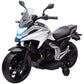 Qaba Honda Licensed 12V Ride on Motorbike for Kids with Headlights Music Training Wheels, for 3-6 Years, Blue