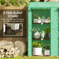 Outsunny Portable Mini Greenhouse Green House with 3 Tier Shelves, Reinforced PE Cover, Roll-up Doors, 56.3" x 18.1" x 59.4"