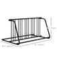 DURHAND All-Steel Bike Rack, 61" Bike Stand, 6-Bike Capacity, Dual-Side, for Garages Streets Yards Schools