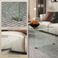 HOMCOM Glass Coffee Table, Clear Coffee Table for Living Room, Modern Rectangle Center Table with Safe Rounded Edges