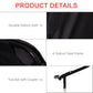 Aosom Bike Cargo Trailer Bicycle Luggage Carrier Cart with Cover Black Red