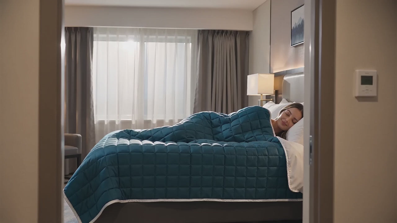 Aarniva Quilted Bedding | Queen | Soft & Lightweight | Deep Teal | 1-Piece Set