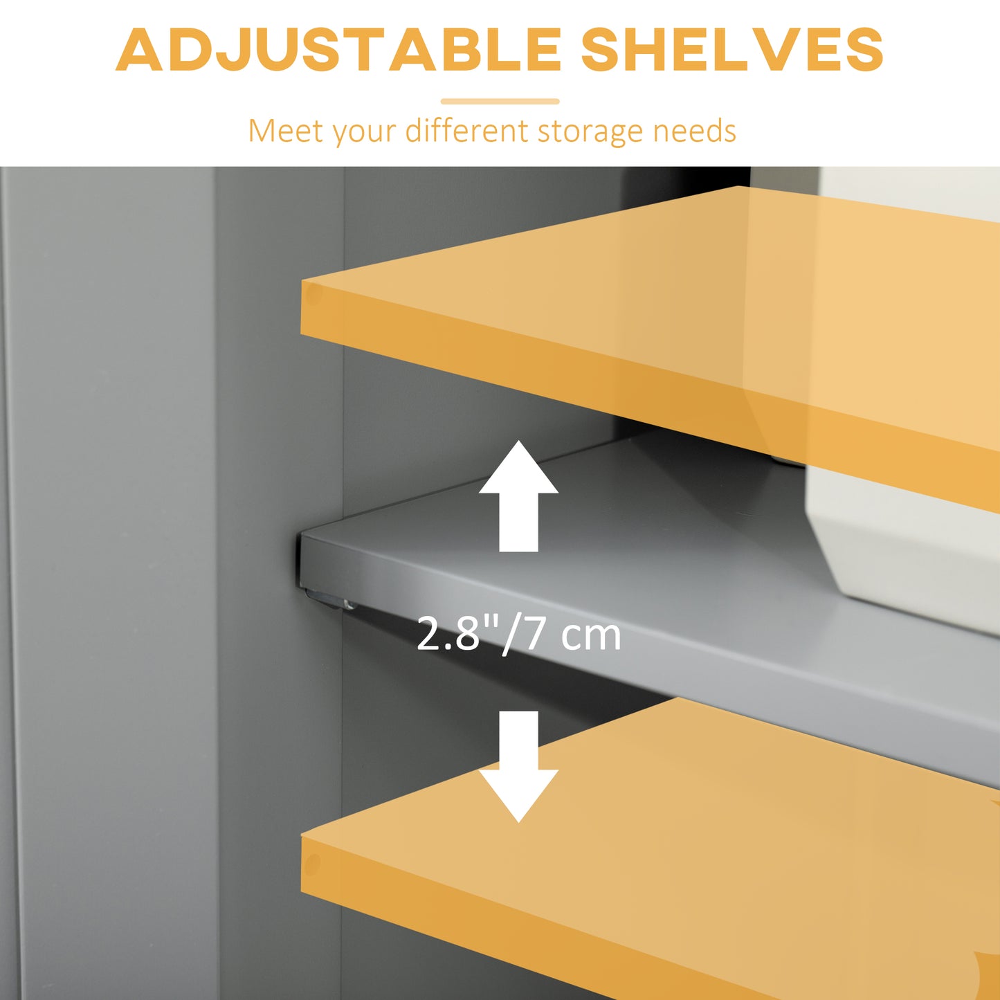 kleankin Freestanding Bathroom Cabinet with Adjustable Shelf and Drawers, Small Cabinet for Bathroom, Living Room, White