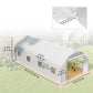 Outsunny 20x10x7ft Walk-in Steeple Greenhouse Outdoor Backyard Plant Seed Growth Tunnel Shed Warm House with 2 Anchor Way White