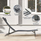 Outsunny Folding Chaise Lounge Chair Set of 2, Reclining Outdoor Lounge Chair Set with Quick Drying Pad Headrest Side Pocket, Tanning Chair Set for Beach Garden Pool, Light Grey