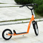Aosom Kids Scooter with Adjustable Handlebar, Youth Kick Scooter with Dual Brakes, Inflatable Wheels, for Age 5+, Blue