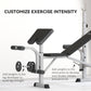 Soozier Bench Press Set Adjustable Weight Bench with Squat Rack, Preacher Curl Pad, Leg Developer and Weight Storage, White