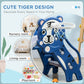 Qaba 3 in 1 Slide for Toddlers, Kids Slide Playset with Basketball Hoop, Climber, for 18-36 Months, Blue