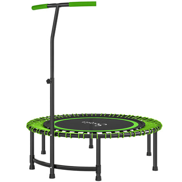 Soozier 45" Rebounder Trampoline for Adults, Mini Fitness Trampoline Bungee Rebounder with 5-Level Adjustable Handle