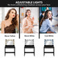 HOMCOM Vanity Table, Makeup Dressing Table with LED Lighting Mirror, Drawers, for Bedroom, Black