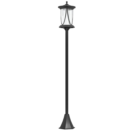 Outsunny 50" Solar Post Light, Cool White LED Outdoor Lamp, Waterproof IP44 for Patio, Garden, Backyard, Pathway