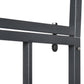 Outsunny 6.7 FT Steel Garden Arch with Gate Outdoor Courtyard Arbor for Climbing Vine Plants Lawn Backyard Decoration Dark Grey