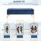 HOMCOM End of Bed Bench, Upholstered Bench, Entryway Shoe Bench with Button Tufted for Living Room, Bedroom, Grey