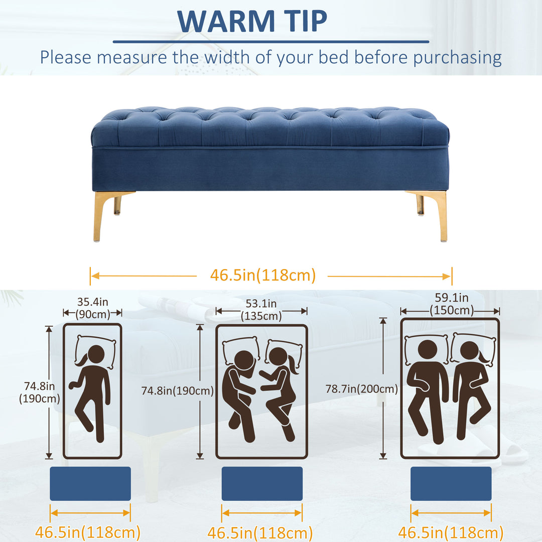 HOMCOM End of Bed Bench, Upholstered Bench, Entryway Shoe Bench with Button Tufted for Living Room, Bedroom, Grey