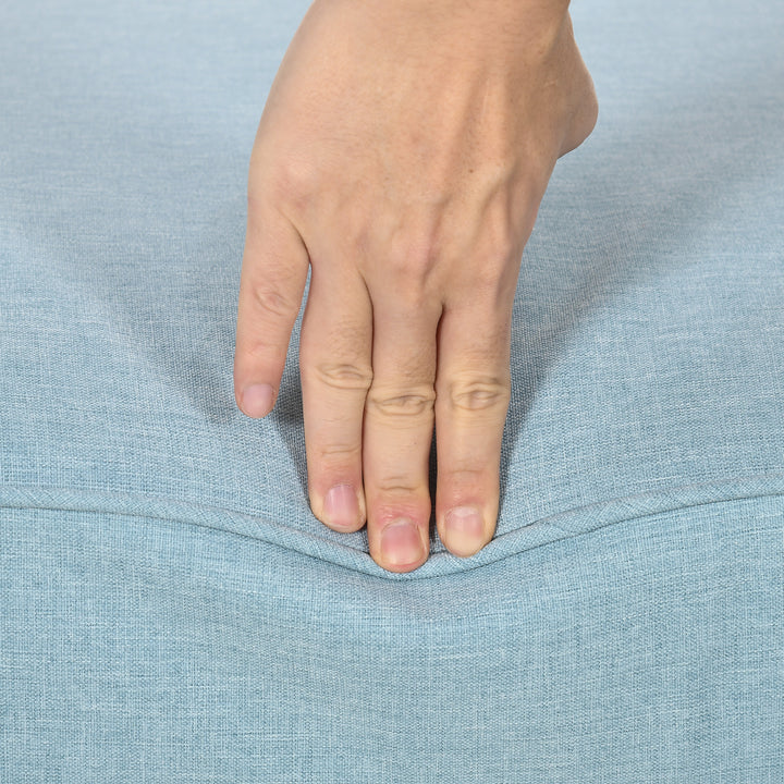 Outsunny Patio Chair Cushions, Thick Deep Seat Outdoor Seat Cushion with Back Cushion, Light Green