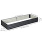 Outsunny 95" x 36" x 12" Galvanized Raised Garden Bed, Metal Elevated Planter Box for Growing Flowers, Herbs, Succulents, Grey