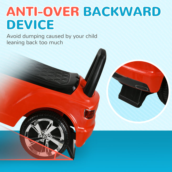 Qaba Bentley Bentayga Licensed Baby Car Foot To Floor with Horn Music, Under-Seat Storage, for 18-36 Months, White