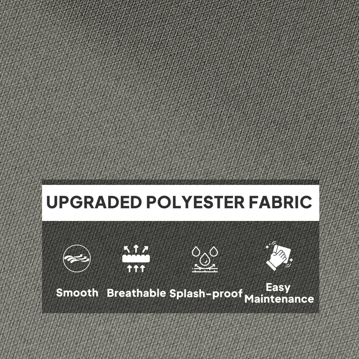 Outsunny Outdoor Swing Cushion, Tufted Patio Cushion Replacement for Garden Chair Egg Chair,  Indoor Outdoor Seat Cushion, Grey