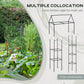 Outsunny 6' x 3' x 1' Raised Garden Bed with 2 Trellis Tomato Cages, Steel Frame Elevated Planter Box, Black